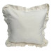Наволочка декоративна з рюшами Stonewash Milk SoundSleep 45х45 см