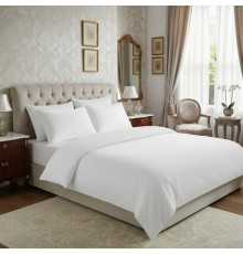 Простирадло SoundSleep Luxion сатин 240х260 см біле (2800005032512)