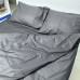 Комплект постільної білизни Monoton Dark Grey SoundSleep бязь полуторний