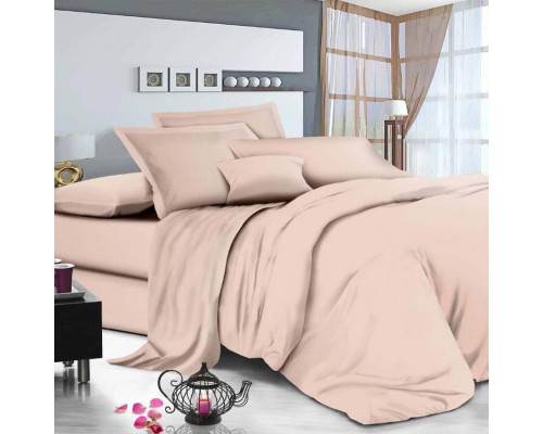 Комплект постільної білизни SoundSleep Manner Powder бязь Односпальний 143х210 см пудровий (2800004818971)