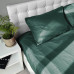 Комплект постільної білизни Emily Fiber Green Stripe мікрофібра односпальний 140х205 см зелений (2800005052978)