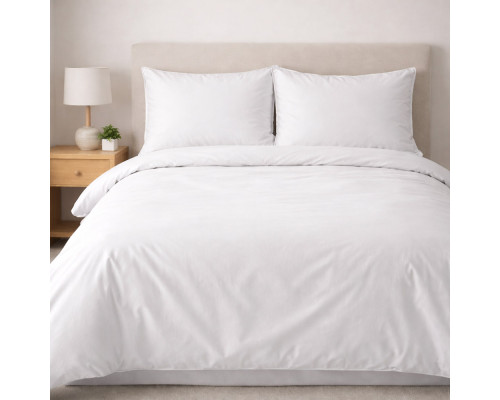 Комплект постільної білизни SoundSleep Lelitt White сатин сімейний 160х220 см білий (2800005059380)
