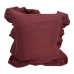 Наволочка декоративна з рюшами Muslin Burgundy SoundSleep бургунді 45х45 см