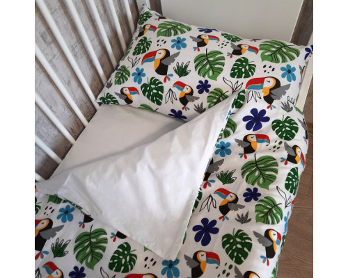 Комплект постільної білизни в ліжечко Jungle SoundSleep муслін