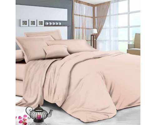 Комплект постільної білизни SoundSleep Manner Powder бязь Односпальний 143х210 см пудровий (2800004818971)