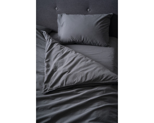 Комплект постільної білизни SoundSleep Stonewash Adriatic полуторний dark gray сірий