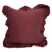 Наволочка декоративна з рюшами Muslin Burgundy SoundSleep бургунді 45х45 см