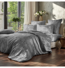 Наволочка SoundSleep Jacquard Nonpareil Noble Grey сатин-жаккард 40х60 см світло-сіра (2800005066517)