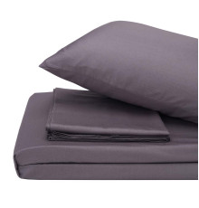Комплект постільної білизни SoundSleep Lelitt Grey сатин сімейний 160х220 см сірий (2800005059373)