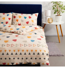 Комплект постільної білизни SoundSleep Nordic бязь Односпальний 143х210 см персиковий (2800005034554)