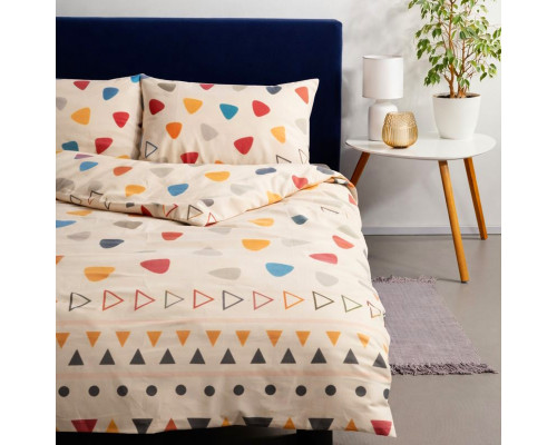 Комплект постільної білизни SoundSleep Nordic бязь Односпальний 143х210 см персиковий (2800005034554)