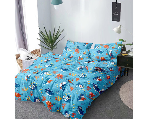 Наволочка SoundSleep Maritime сатин 50х70 см блакитний (2800004734134)