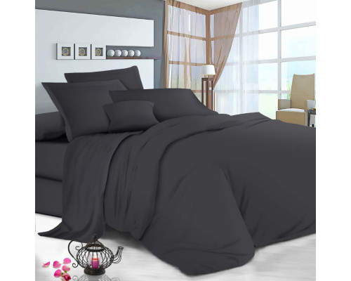 Комплект постільної білизни Manner Graphite SoundSleep бязь євро