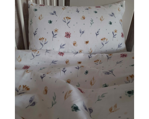 Підлітковий комплект постільної білизни Flowers SoundSleep муслін