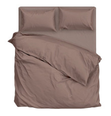 Простирадло на гумці SoundSleep Chocolate ранфорс 160х200 см шоколадне (2800004805896)