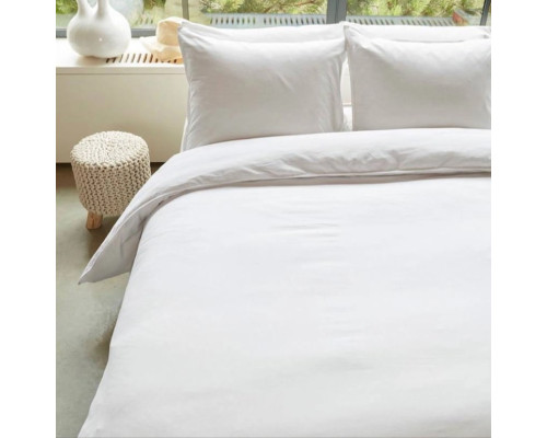 Комплект постільної білизни SoundSleep Percale перкаль полуторний білий (94296570)