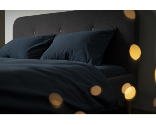 Комплект постільної білизни SoundSleep Stonewash Adriatic сімейний dark blue синій