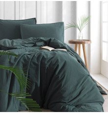 Наволочка SoundSleep Stonewash Adriatic Dark Green 40х60 см зелена (2800005033373)