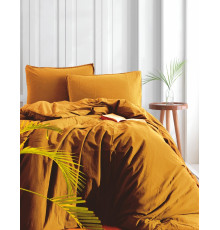 Комплект постільної білизни SoundSleep Stonewash Adriatic Гірчиця сімейний