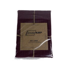 Наволочка Muslin SoundSleep Burgundy бургунді 50х70 см