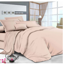 Простирадло на гумці SoundSleep Manner Powder бязь 160х200х20 см пудровий (2800004674607)