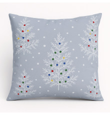 Наволочка декоративна SoundSleep Winterly Тепло зимових снів бязь 45х45 см сіра (2800004903684)