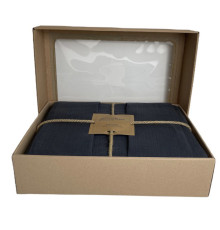 Комплект постільної білизни Muslin SoundSleep Graphite євро