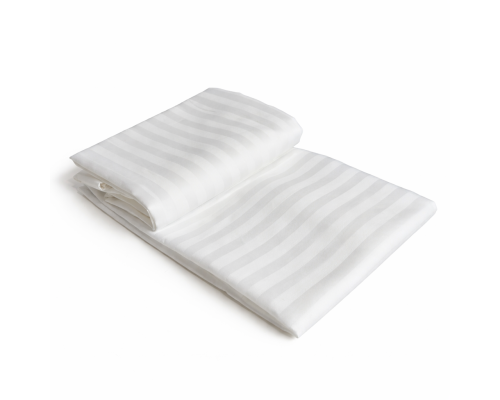 Простирадло Stripe SoundSleep сатин-страйп 200x240 см біле (2800005027365)