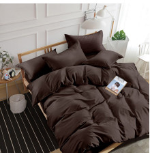 Комплект постільної білизни SoundSleep Stripe Chocolate сатин-страйп шоколад сімейний