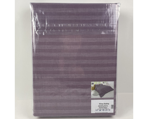 Комплект постільної білизни Stripy Seafog SoundSleep бязь євро
