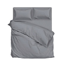 Простирадло SoundSleep Dyet Dark Grey ранфорс 200х220 см темно-сіре (2800004761116)