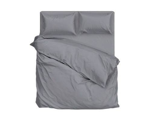 Простирадло SoundSleep Dyet Dark Grey ранфорс 200х220 см темно-сіре (2800004761116)
