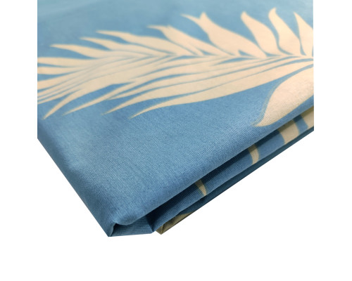 Підковдра SoundSleep Azure Leaves бязь 143х210 см блакитна (2800005034547)