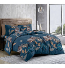 Комплект постільної білизни SoundSleep Floral Blue бязь-голд двоспальний 175х215 см (2800005093261)