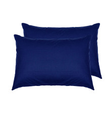 Комплект наволочок SoundSleep Dyed Dark Blue ранфорс 50х70 см 2 шт (93121675)