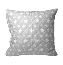 Наволочка декоративна SoundSleep Stars мікрофібра 50х50 см сіра (2800004592734)