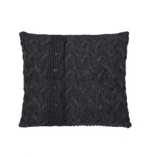 В'язана наволочка Varanassi SoundSleep графіт 45х45 см