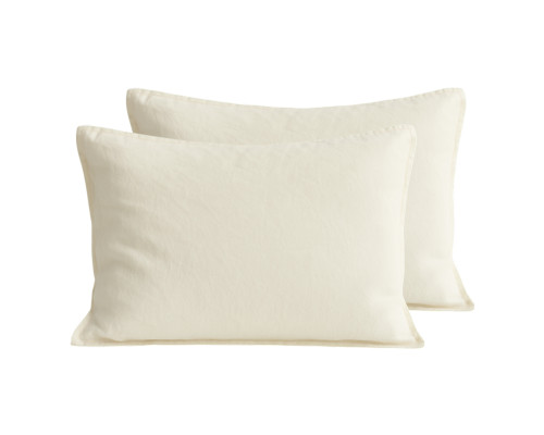 Комплект наволочок SoundSleep Stonewash Adriatic milky 50х70 см 2 шт молочний (94272277)