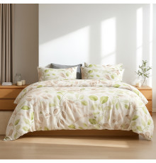 Підковдра SoundSleep Floral 200х220 см фланель біло-бежева (2800004996778)