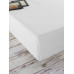 Простирадло на гумці SoundSleep Stonewash Adriatic milky ранфорс 180х200х30 см молочне (653590749219)