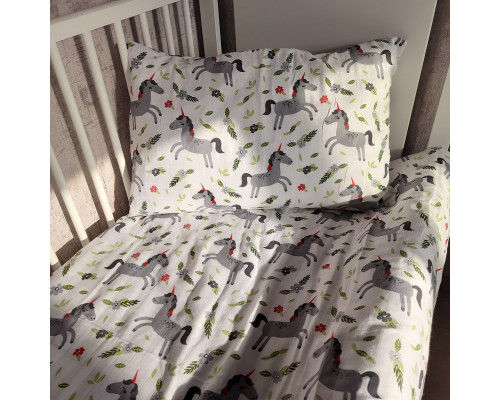 Комплект постільної білизни в ліжечко Unicorn SoundSleep Муслін