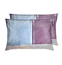 Комплект наволочок SoundSleep Quadro бязь 50х70 см 2 шт бузковий (2800004771931)