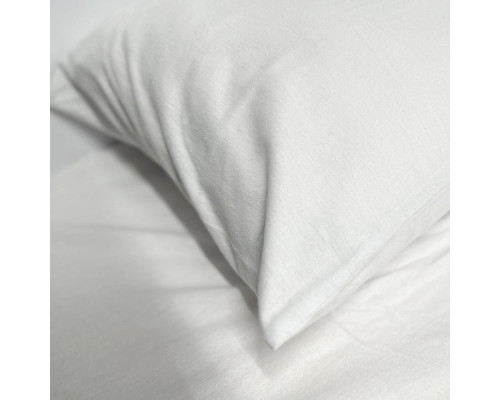 Наволочка фланелева Delicacy SoundSleep біла 40х60 см