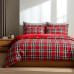 Простирадло фланелеве SoundSleep Flanel Cozy Red 150х240 см фланель червона клітинка (2800004995719)
