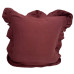 Наволочка декоративна з рюшами Muslin Burgundy SoundSleep бургунді 45х45 см