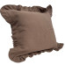 Наволочка декоративна з рюшами Muslin Coffee SoundSleep кава 45х45 см