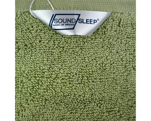 Набір махрових рушників SoundSleep Delicat 3 шт з петелькою 500г оливковий (2800005052268)