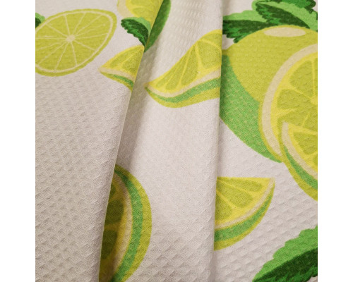 Набір кухонних рушників SoundSleep Lime Fresh вафельні 3 шт 50х70 см 240 г білий (2800004961615)
