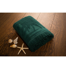 Рушник пляжний жакардовий SoundSleep Hawaii green 100х180 см