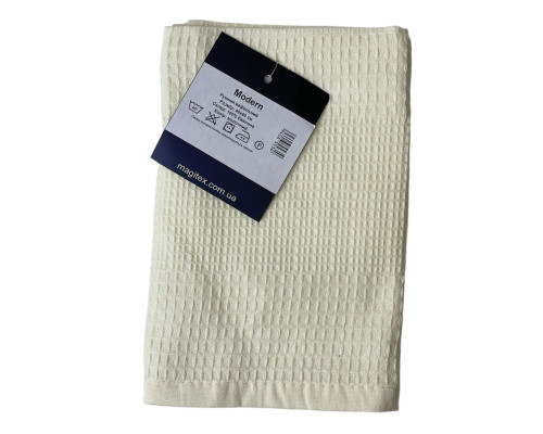 Кухонний рушник SoundSleep Modern вафельний молочний 40х60 см